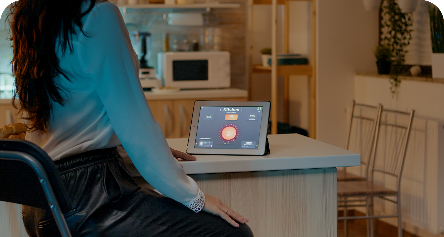 Customer portal on a tablet