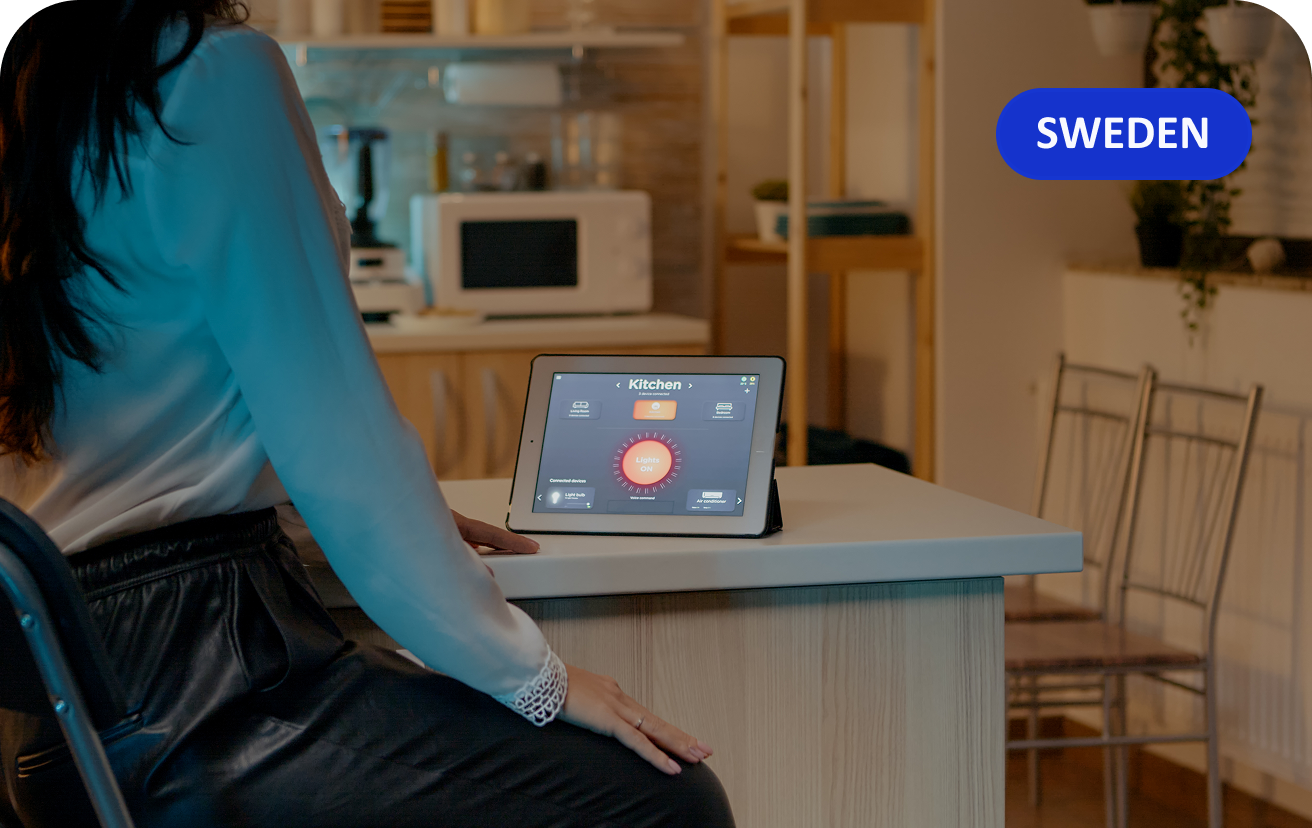 Customer portal on a tablet