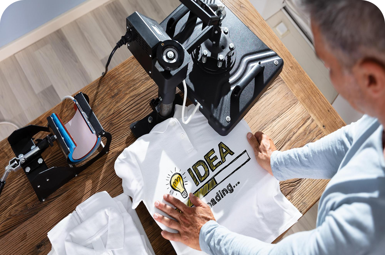 Team member working on a global print platform